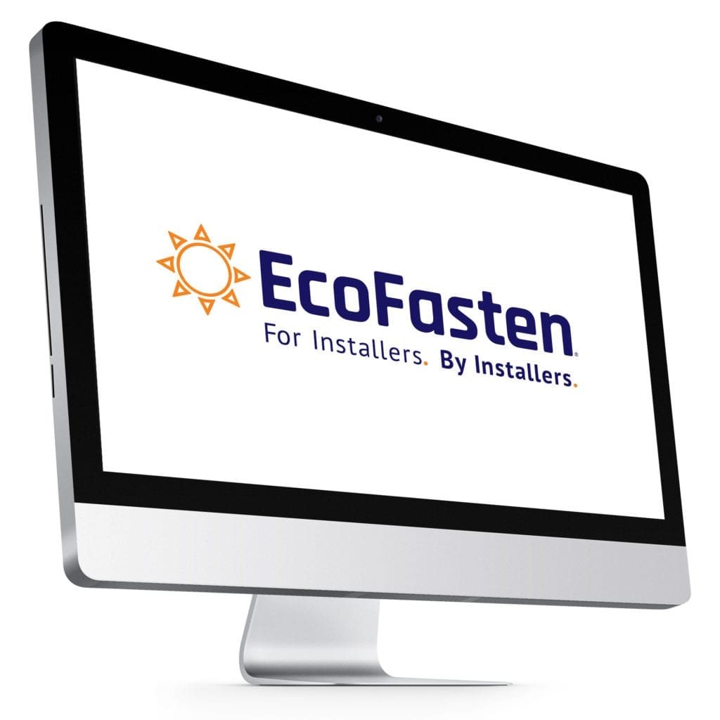 Ecofasten Logo on Mac Computer