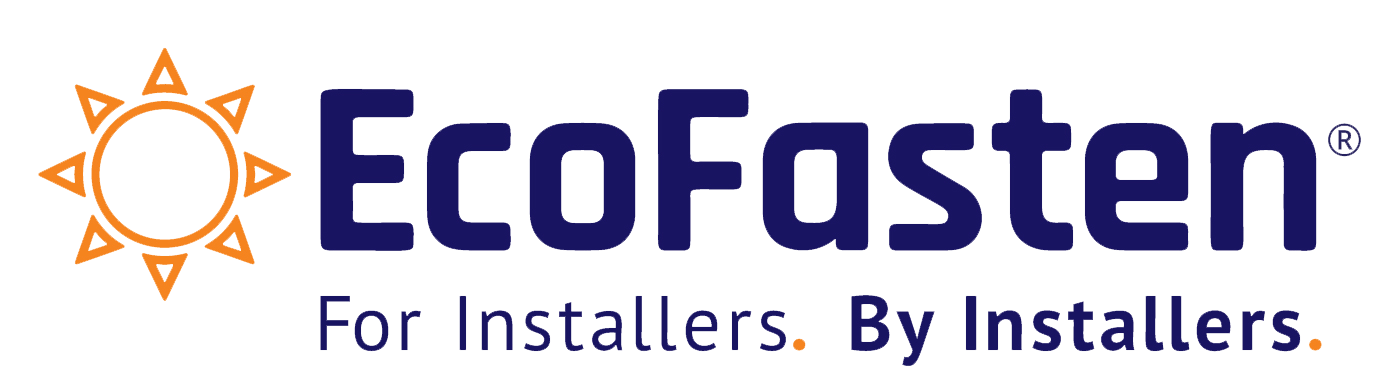 EcoFasten logo with the tagline, For Installers. By Installers.