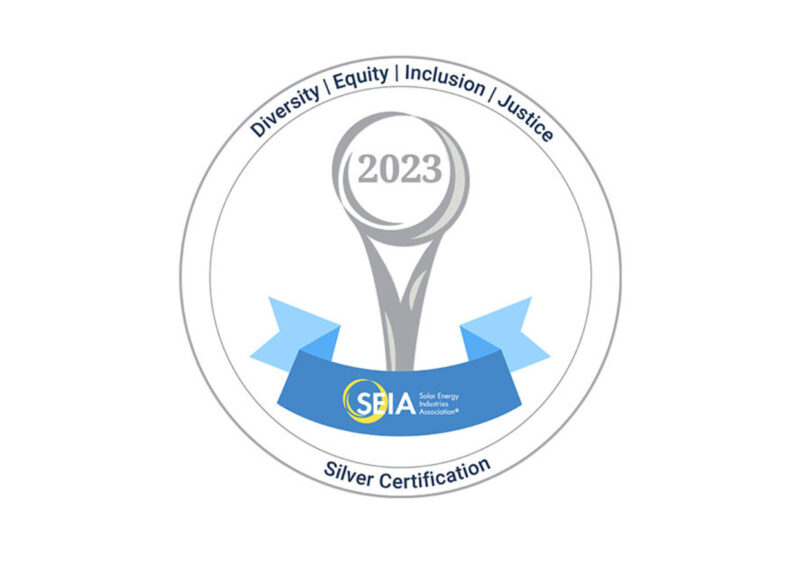 Graphic of SEIA's Silver DEIJ Certification