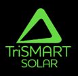 TriSMART Solar company logo - green with black background